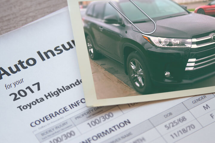 Toyota Highlander insurance