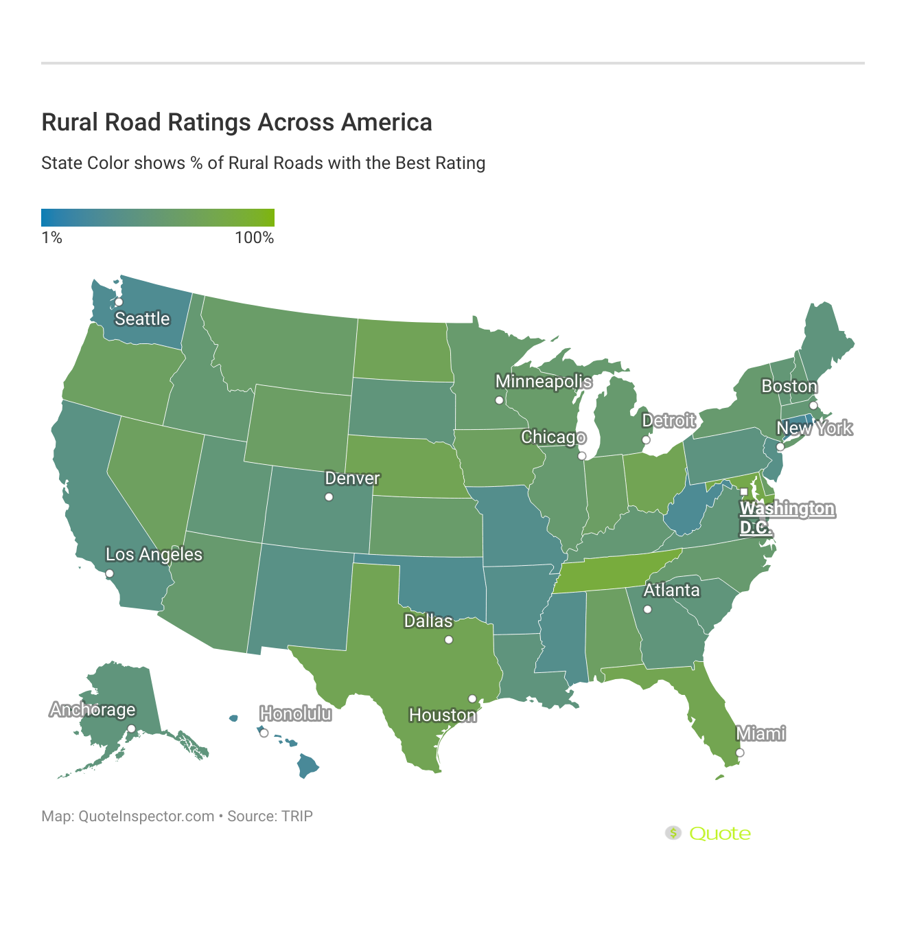 <h3>Rural Road Ratings Across America</h3>